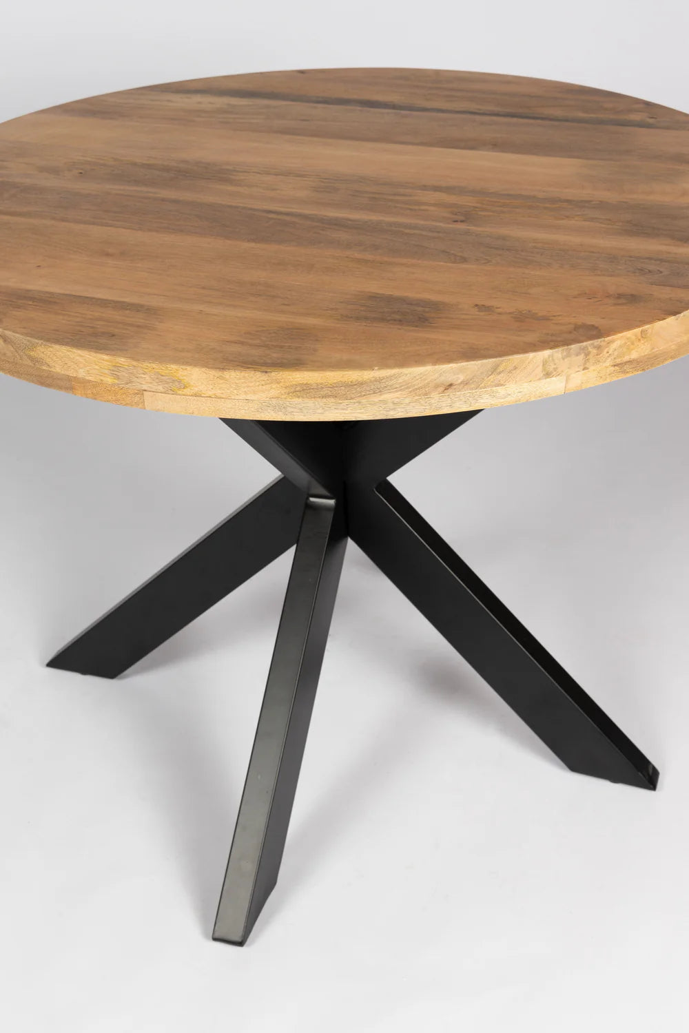 Round Dining Table - 100 cm - Natural - Mango Wood