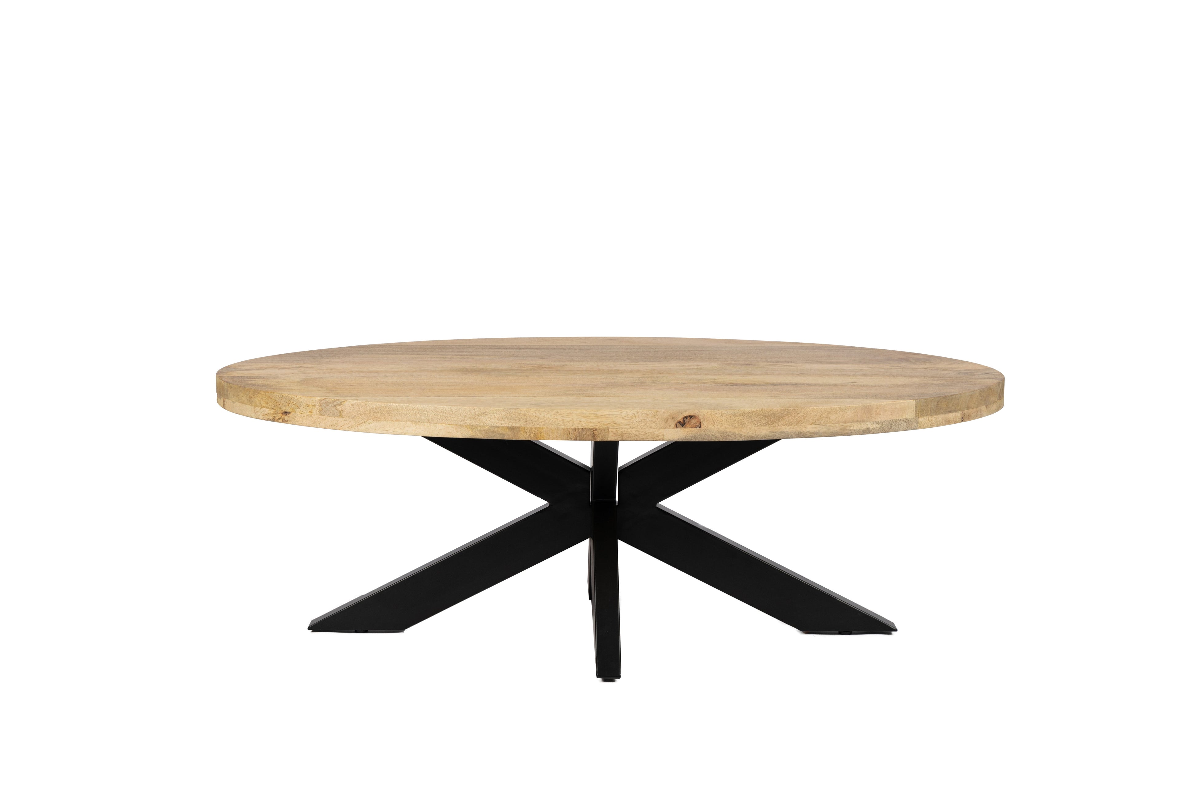 Oval Coffee Table - 130 cm - Natural - Mango Wood