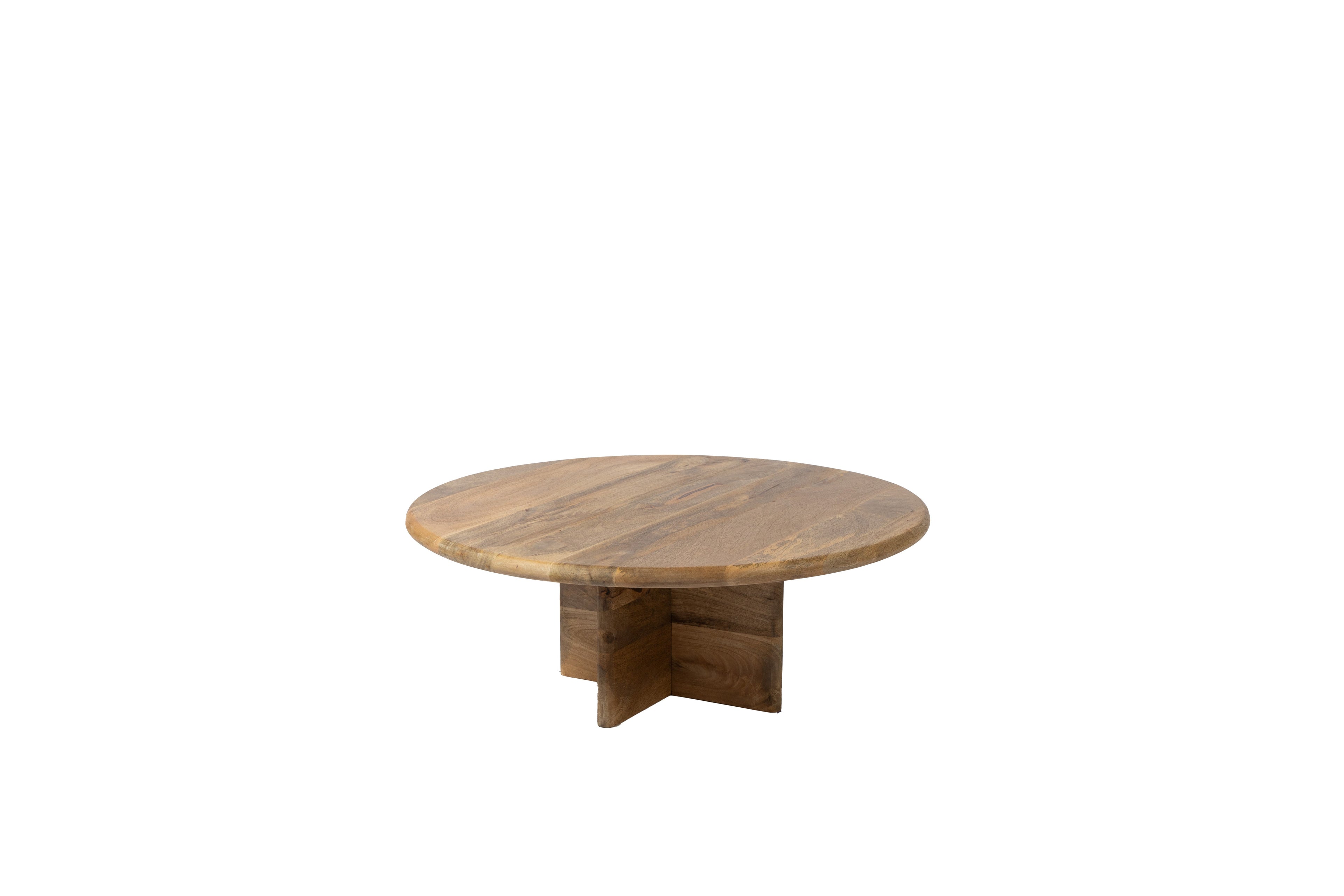Round Coffee Table - 80 cm - Natural - Mango Wood