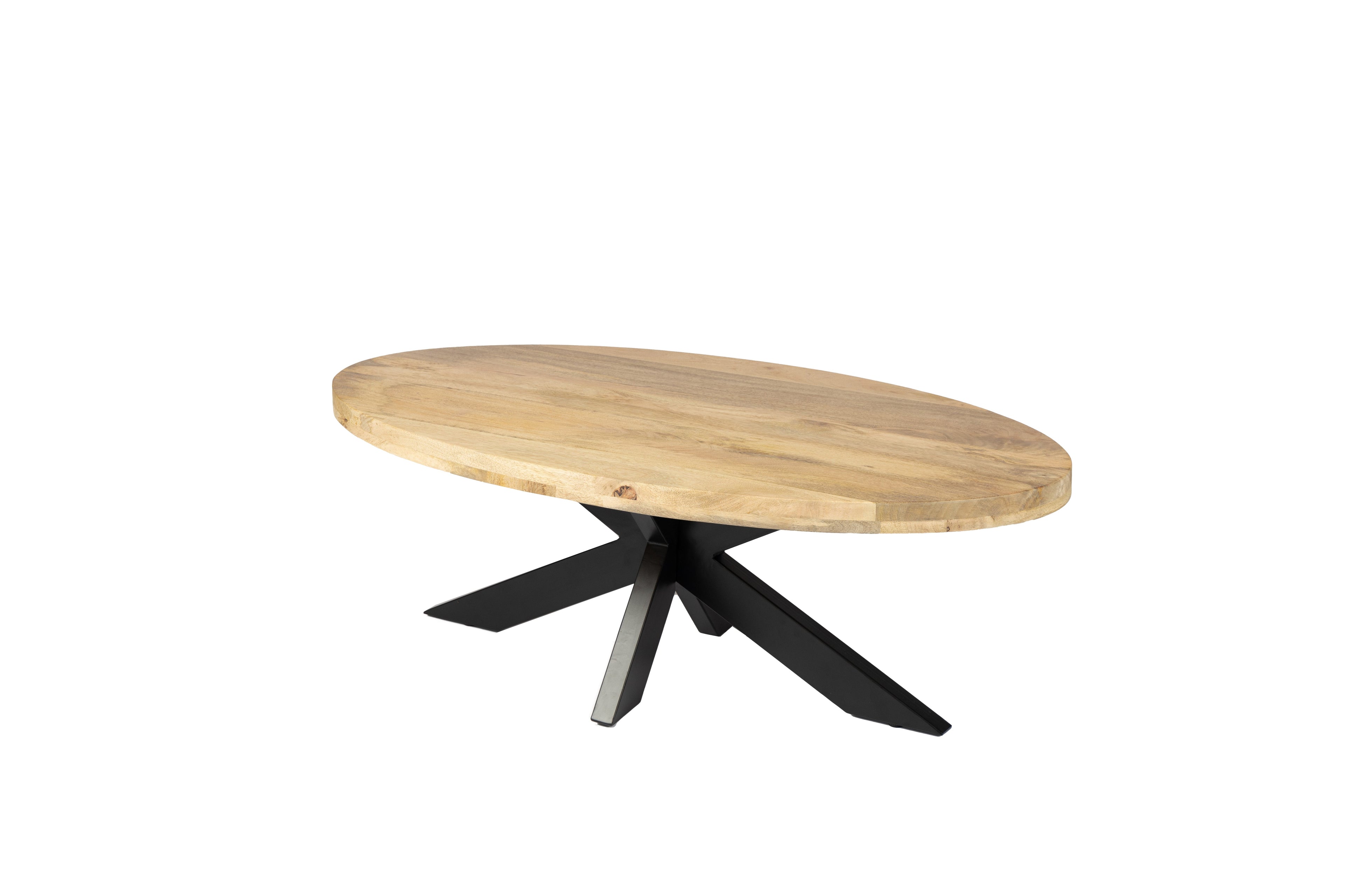 Oval Coffee Table - 130 cm - Natural - Mango Wood