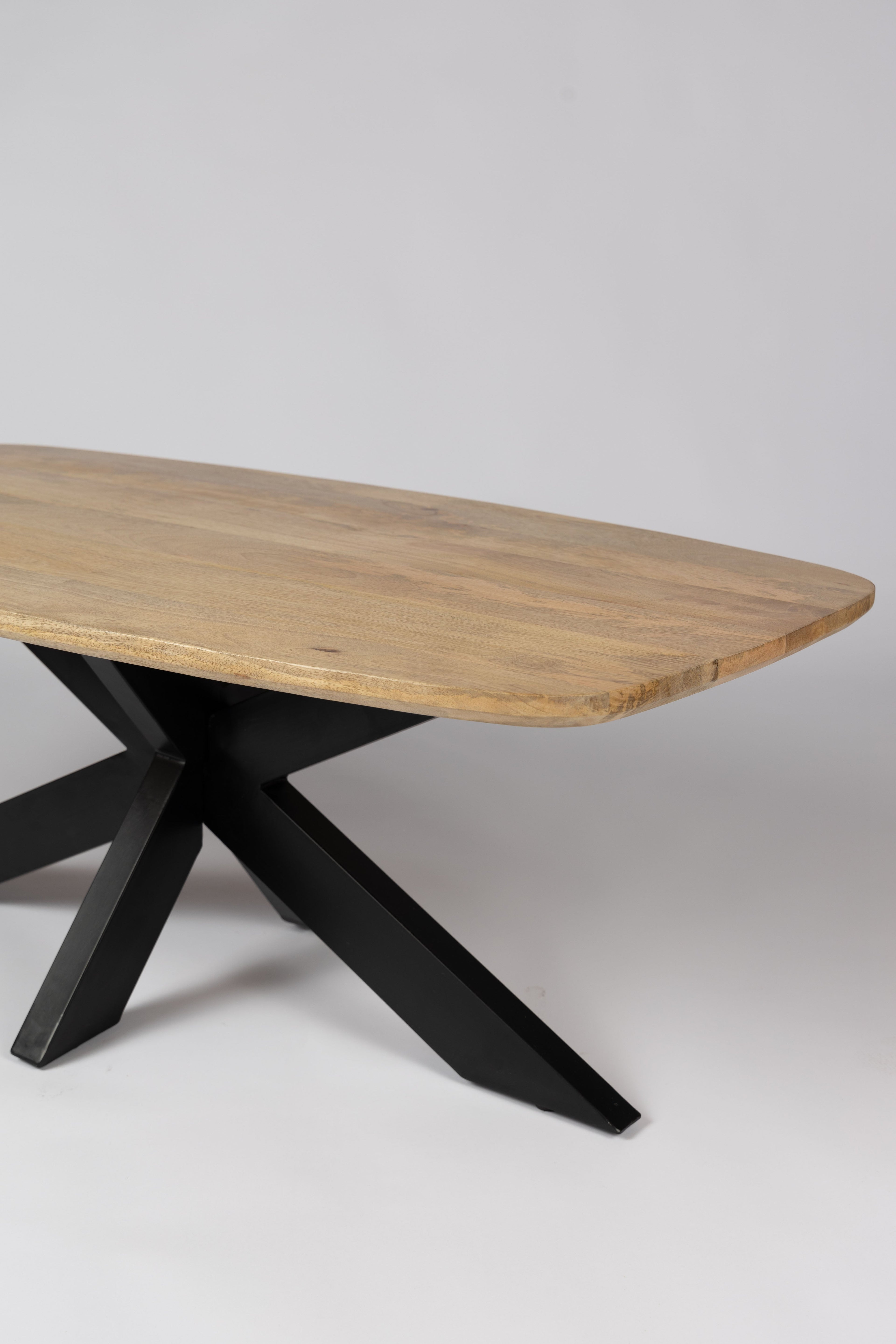 Danish Oval Coffee Table - 120 cm - Natural - Mango Wood
