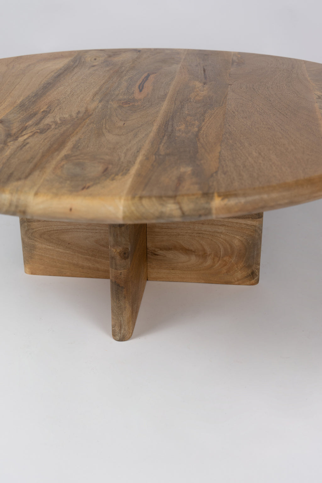 Ronde Salontafel - 80 cm - Naturel - Mangohout