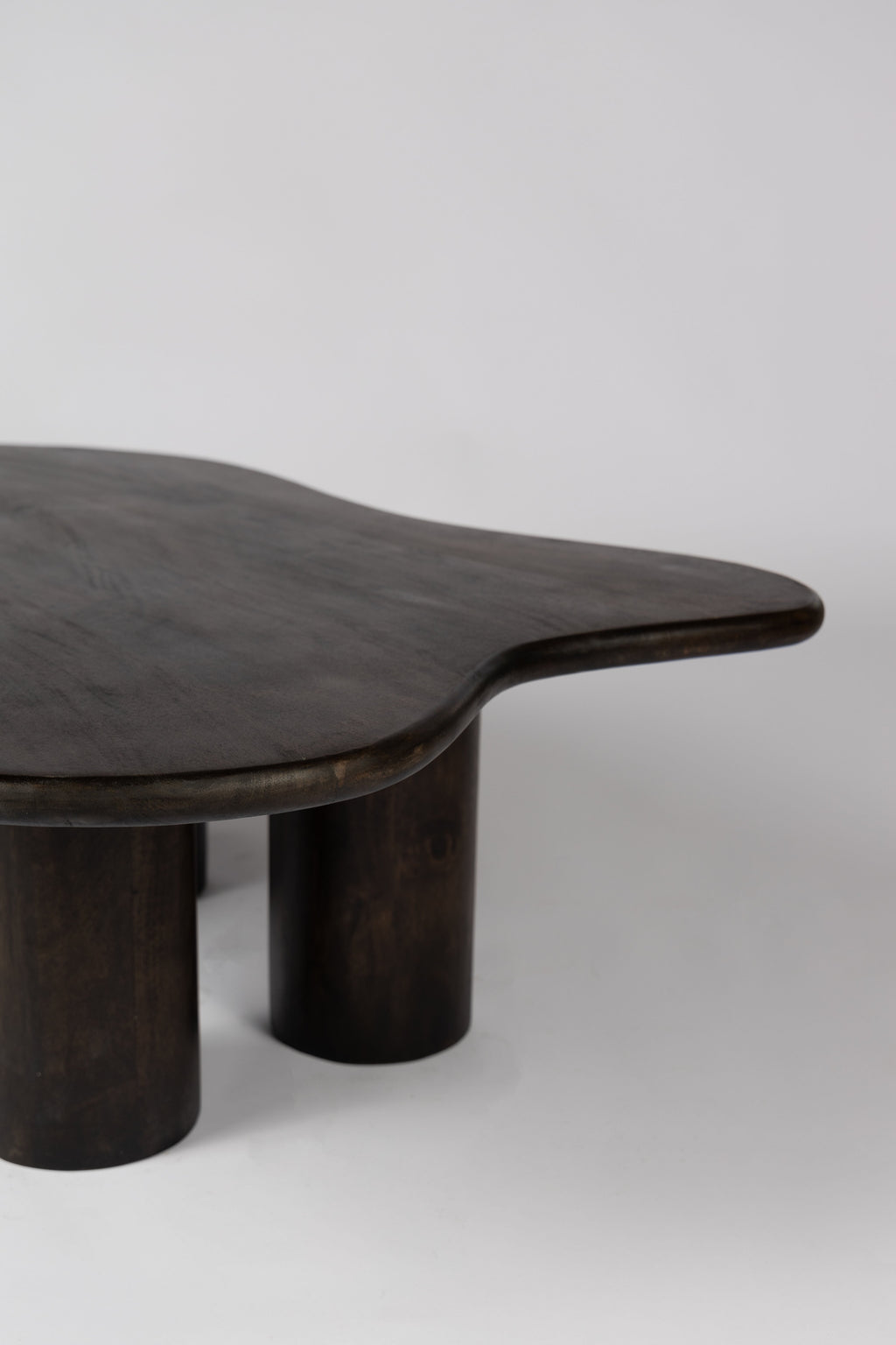 Organische salontafel - 110 cm - Bruin - 4 poten - Mangohout
