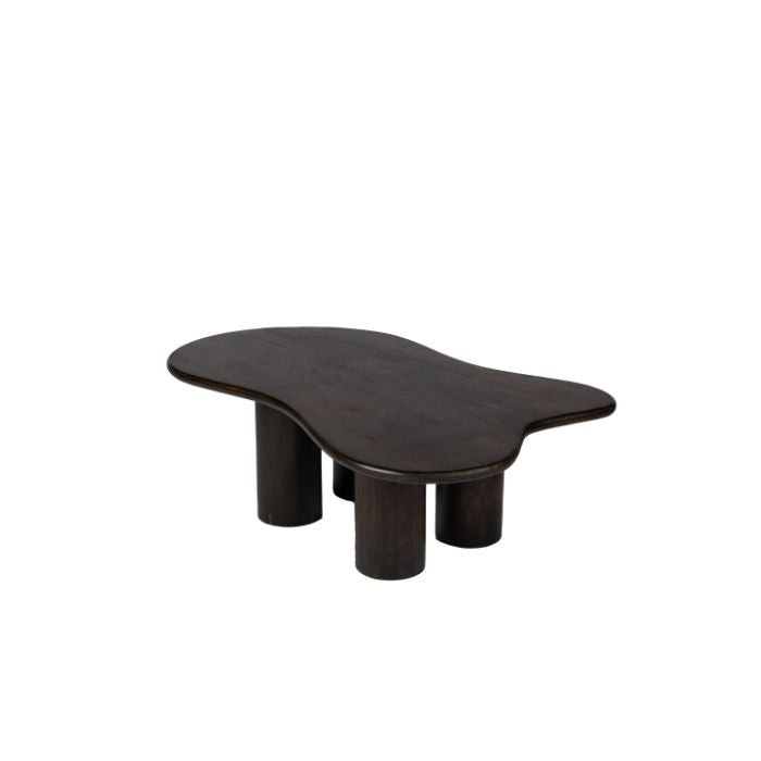 Organic coffee table - 110 cm - Brown - 4 legs - Mango wood